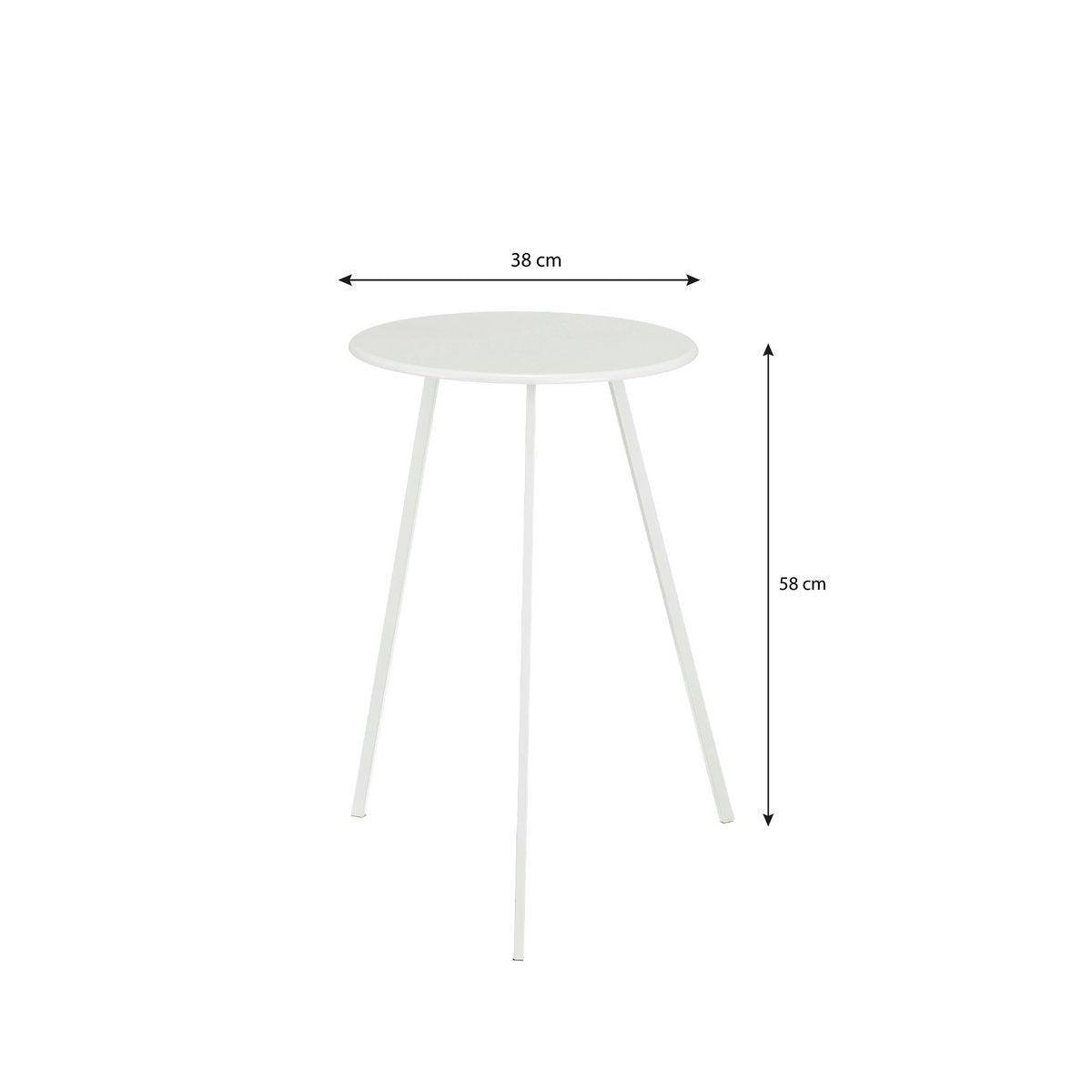 Bijzettafel buiten Seatle Wit