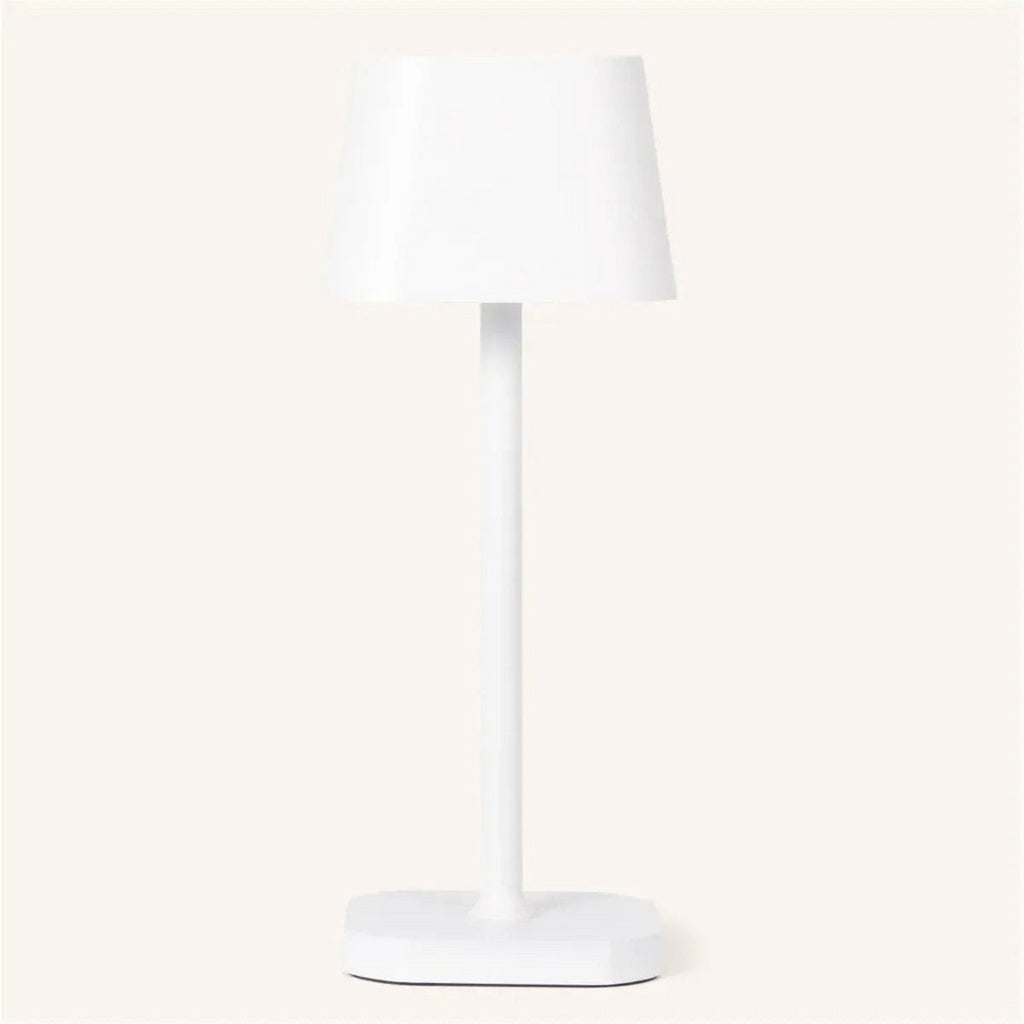 Ava Witte Oplaadbare Tafellamp | Stijlvolle, draadloze en dimbare verlichting