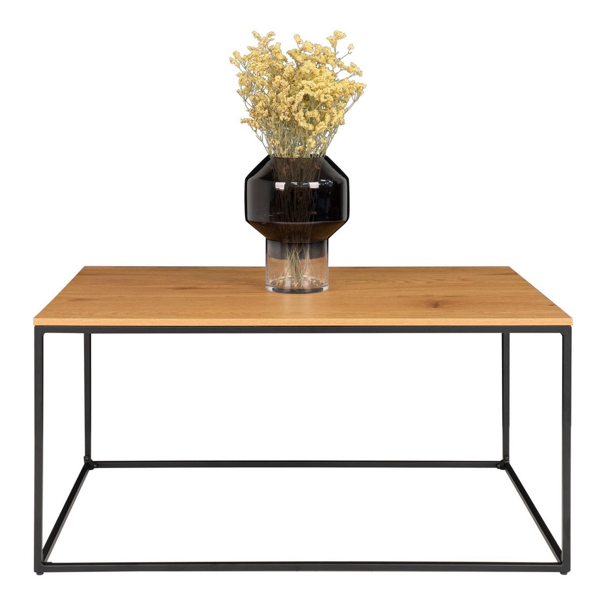 Vita Salontafel - eikenlook, zwart, 60x90x45cm