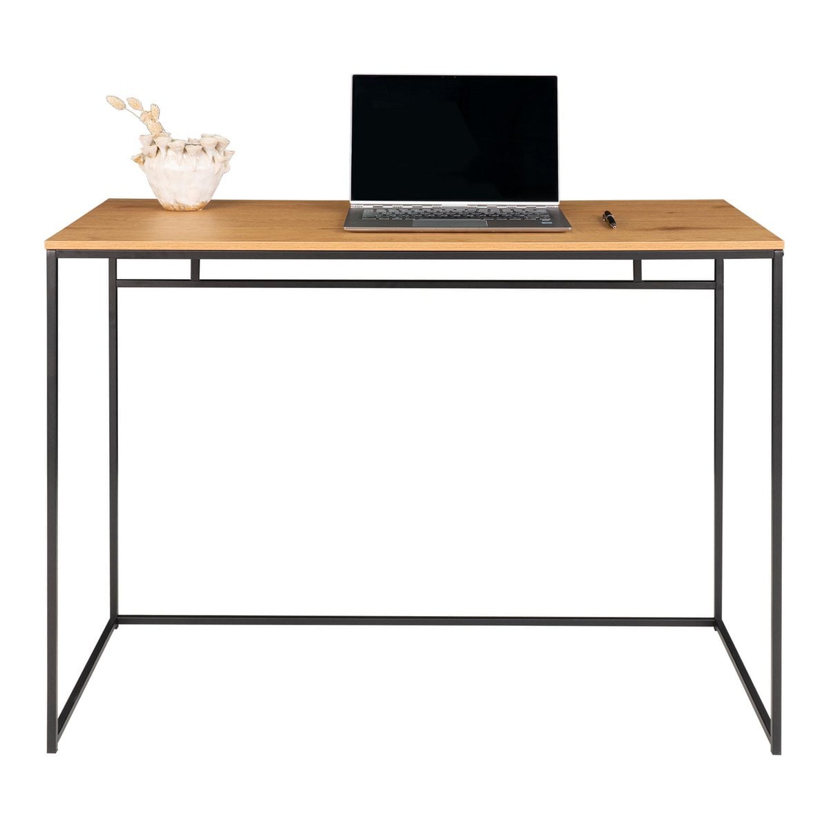 Vita Bureau - eikenlook, zwart, 100x45x75cm