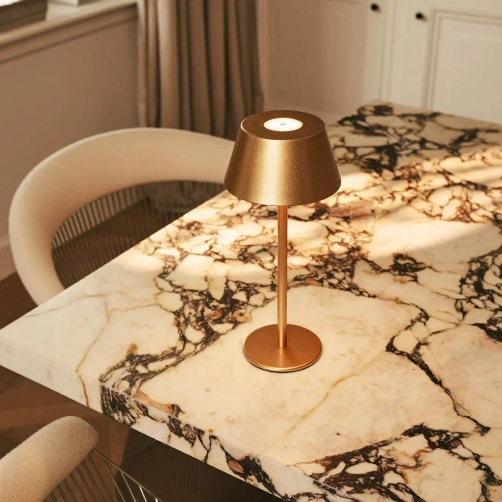 Milou Gold Tafellamp zonder Kabel | Modern, design en 3 lichtmodi