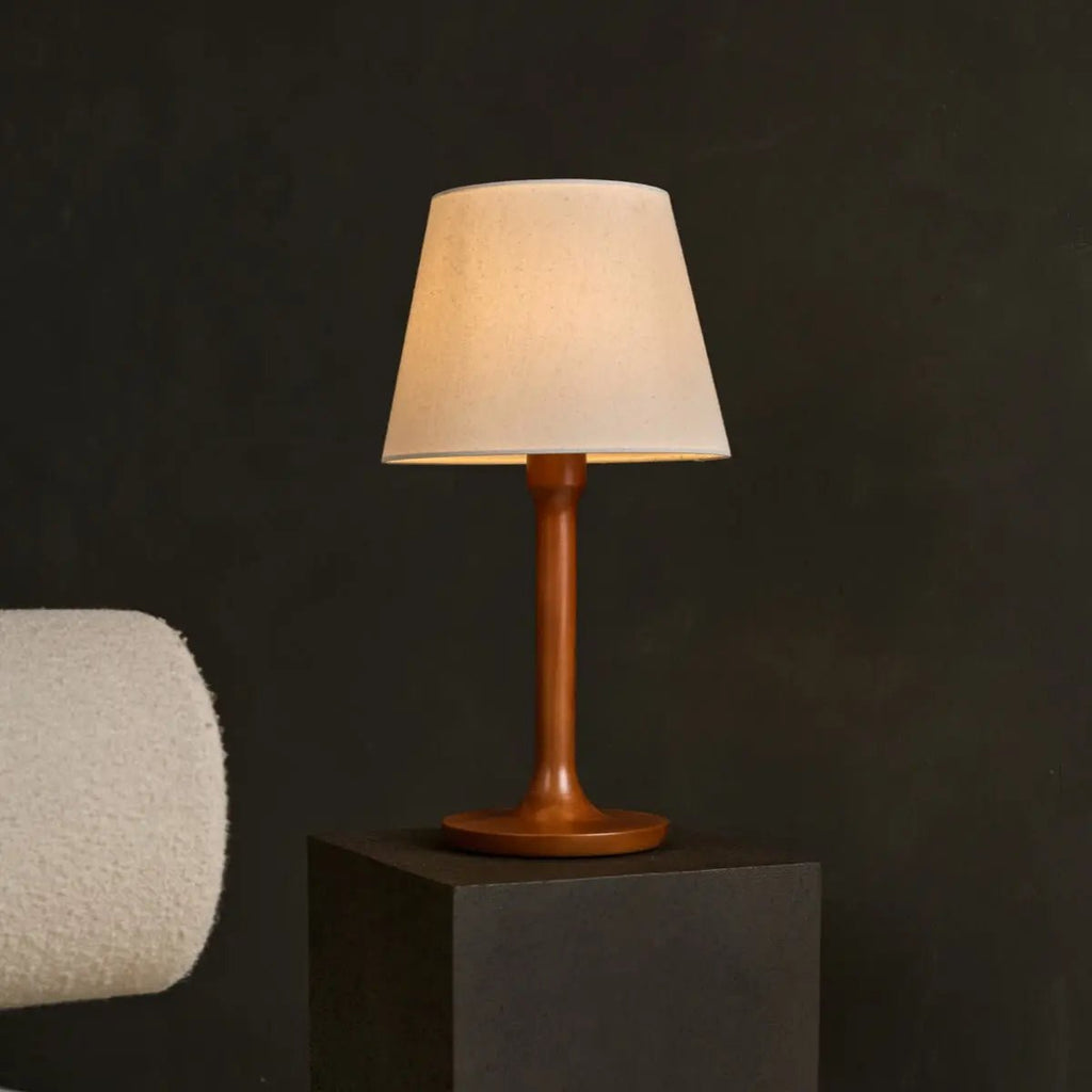 Nova Kastanjebruine Houten Lamp | Stijlvolle verlichting