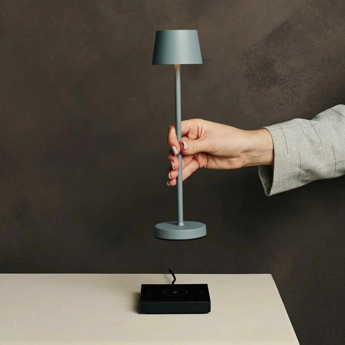 Vondel Mini Mouse Grijs Snoerloze Lamp | Dimbaar en perfect voor horeca