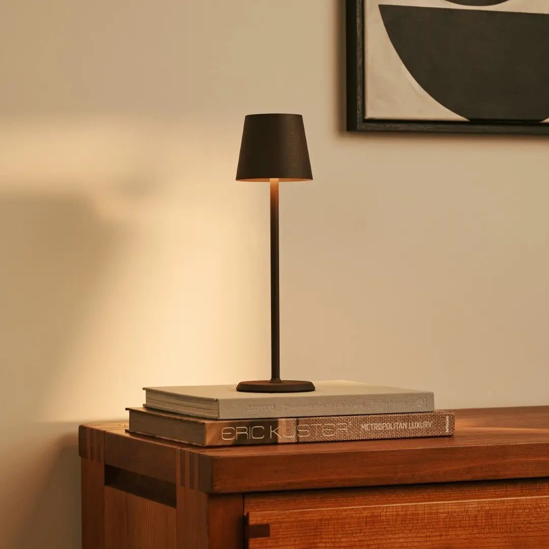 Jasper Mokkabruin Draadloze Lamp met Batterij | Dimbaar en 3 lichtniveaus