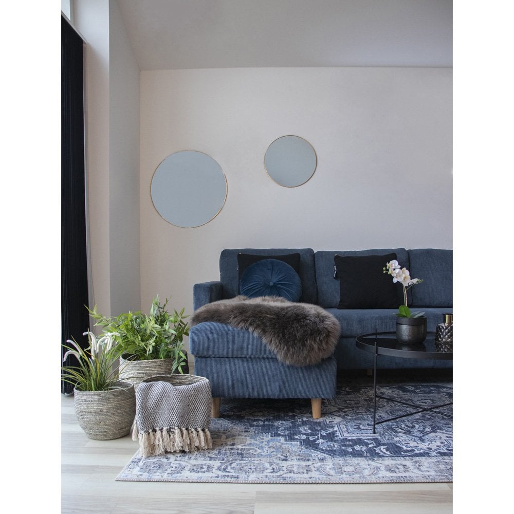 Havana Vloerkleed - Blauw, Chenille Polyester, 160x230cm