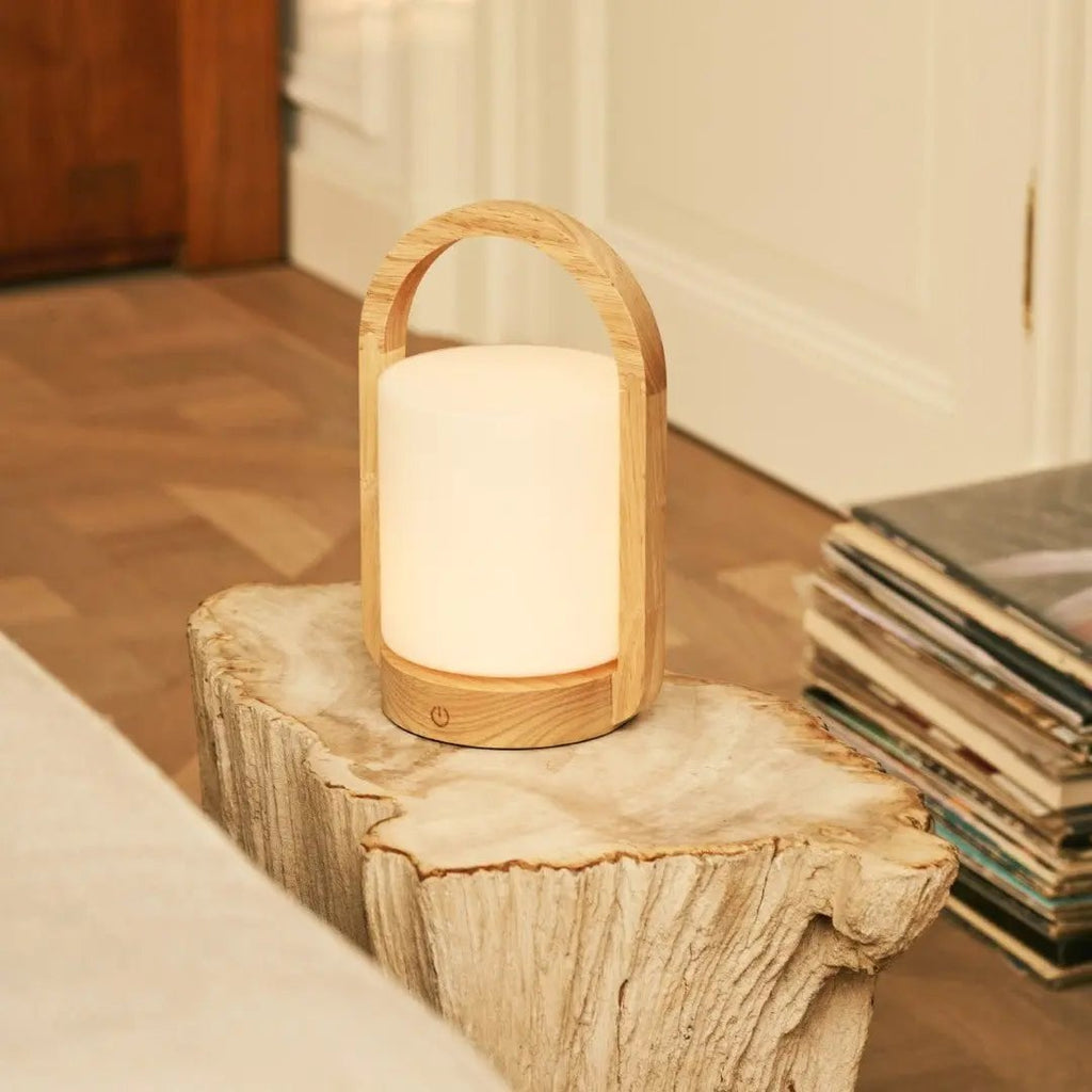 George Lichtbruine Houten Oplaadbare Lamp | Modern, veelzijdig en 3 lichtmodi