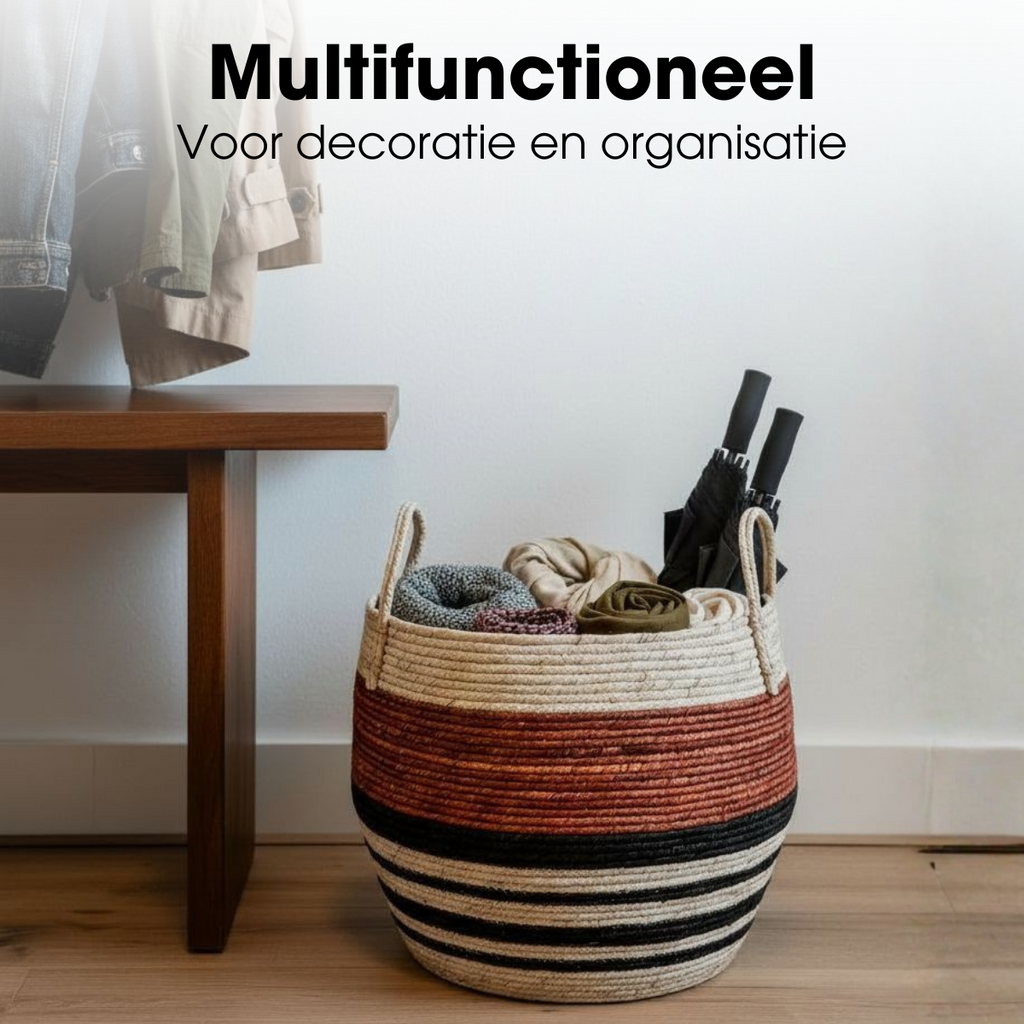 Opbergmand set  Bruin