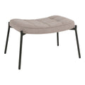 Glasgow Voetsteun - Steen, Polyester/Genenhout/Staal, 41x61x36 cm