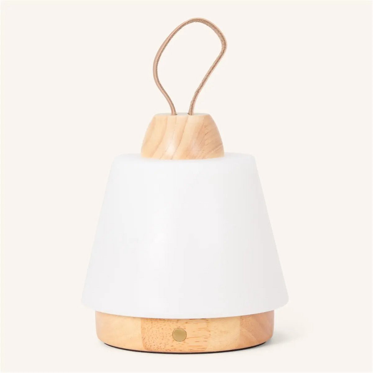 Liv Lichtbruin Oplaadbare Lamp | Leren band, dimbaar en 3 lichtmodi