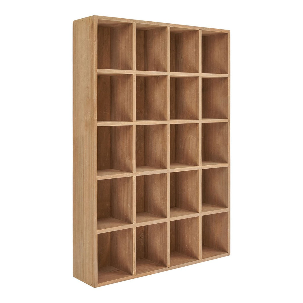 Moss Wandplank - Natuurlijk bruin, grenenhout, 44x10x63cm