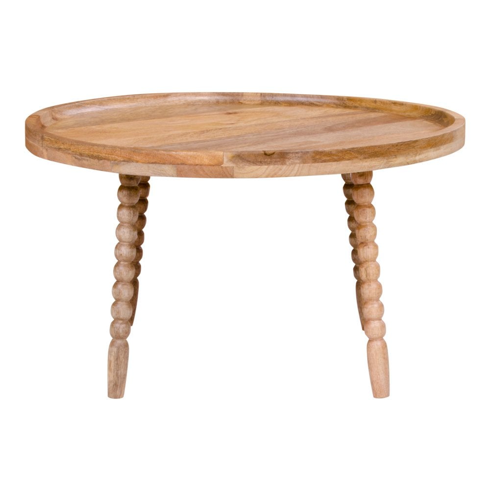 Jammu Salontafel - Mangohout, Naturel - Ø60x35 cm