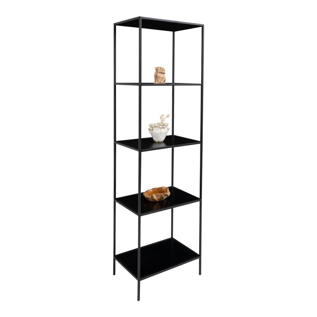 Vita Plank - zwart, staal, 51x36x170cm