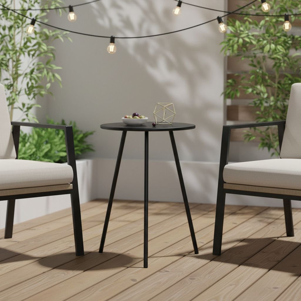 Bijzettafel buiten Seatle Zwart