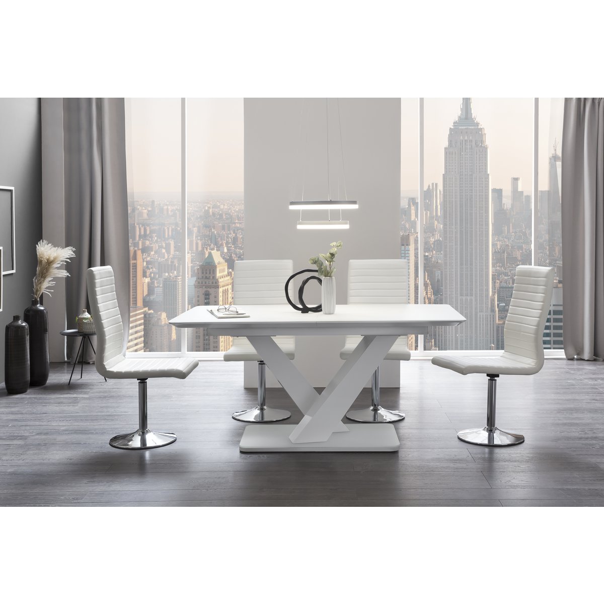 Eettafel 160/200x90 cm