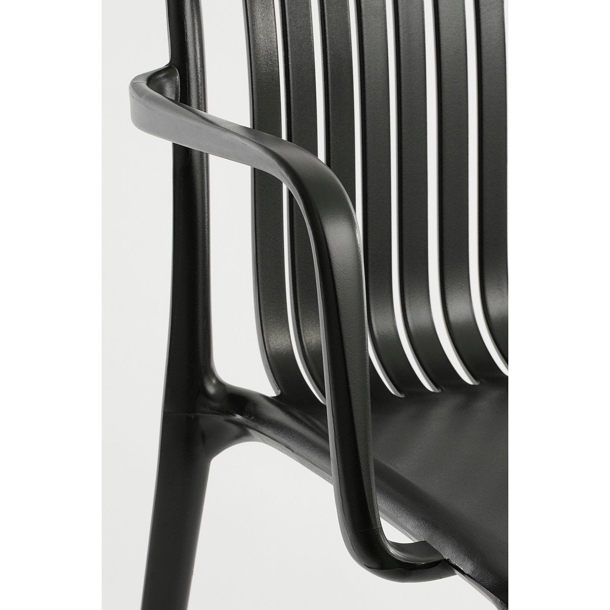 Tuin dining stoel Paloma Zwart