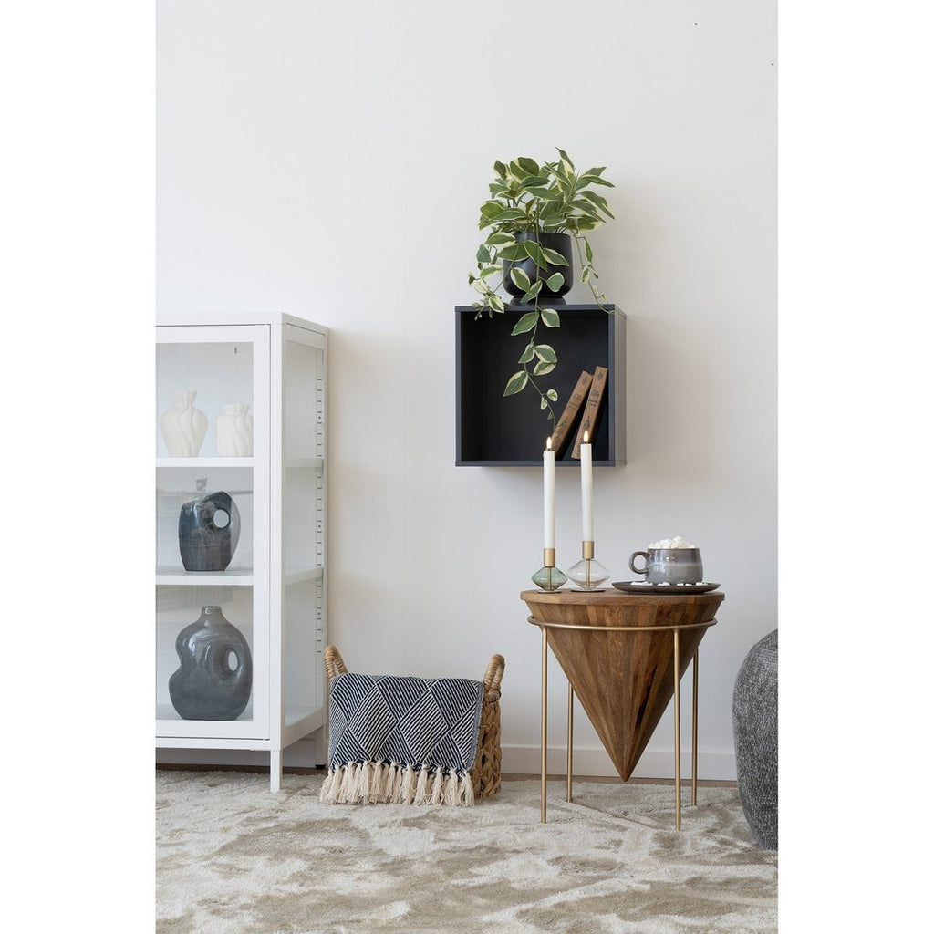 Horne Wall Plank - Donkergrijs, 34x30x34 cm