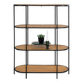 Vita Plank - eikenlook, zwart, 85x36x111cm