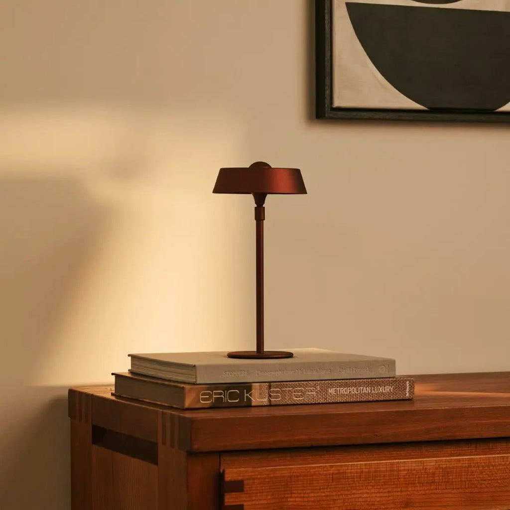 Luca Bronzen USB Oplaadbare Lamp | Minimalistisch, speels & dimbaar