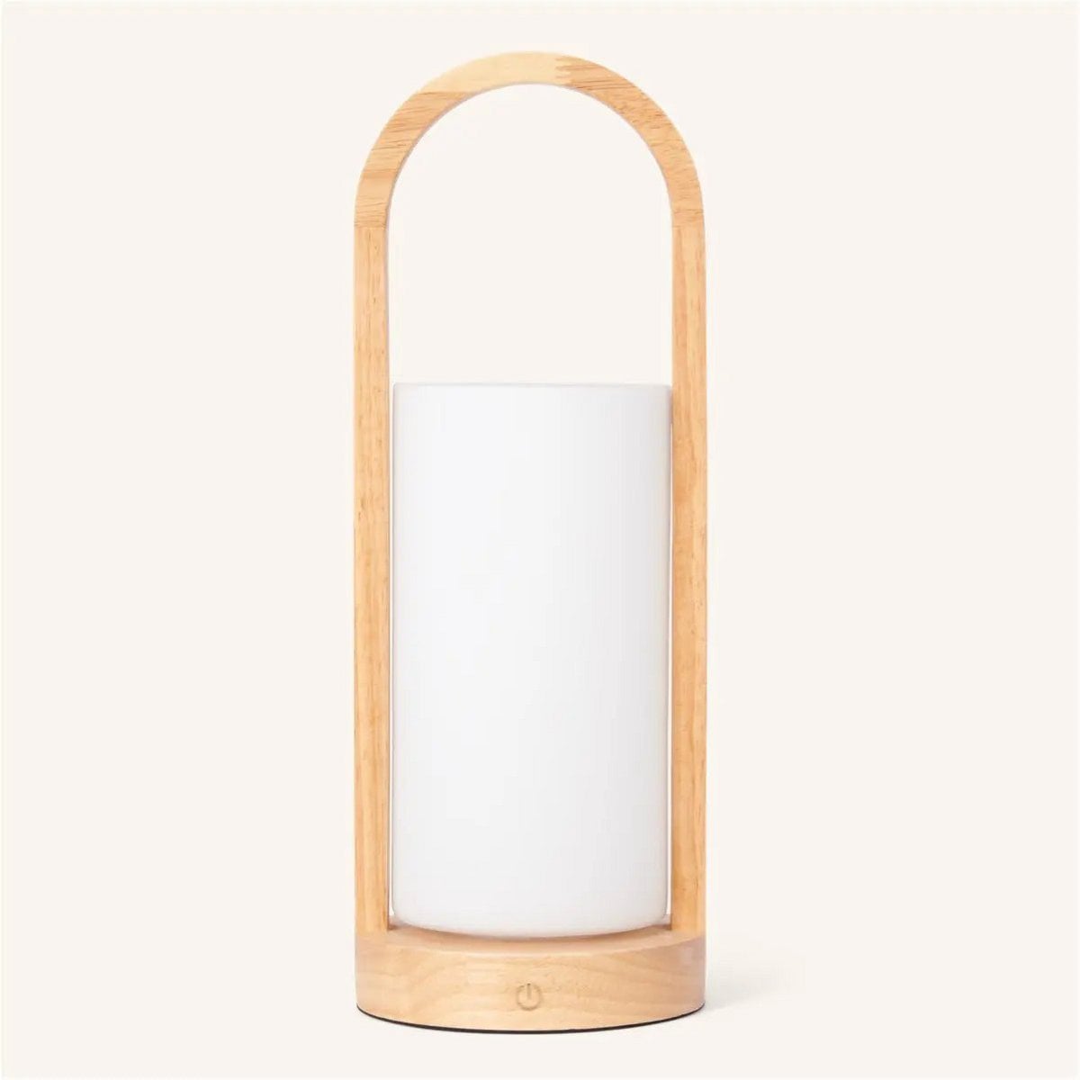 Evie Lichtbruine Oplaadbare Houten Tafellamp | Dimbaar, draadloos en 3 lichtmodi