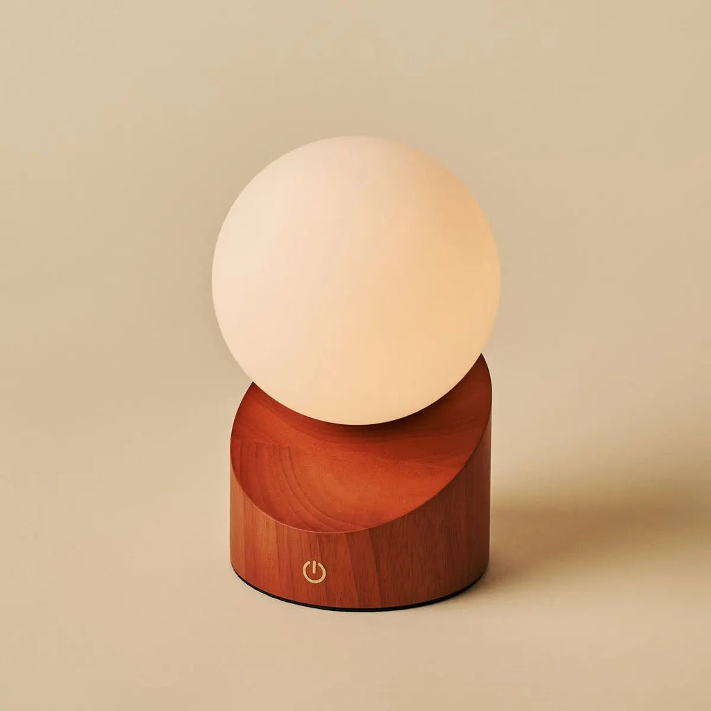 Morris kastanjebruine oplaadbare lamp | Stijlvol, draadloos en duurzaam ontwerp