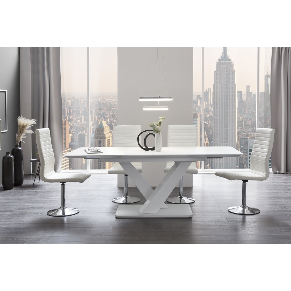 Eettafel 160/200x90 cm