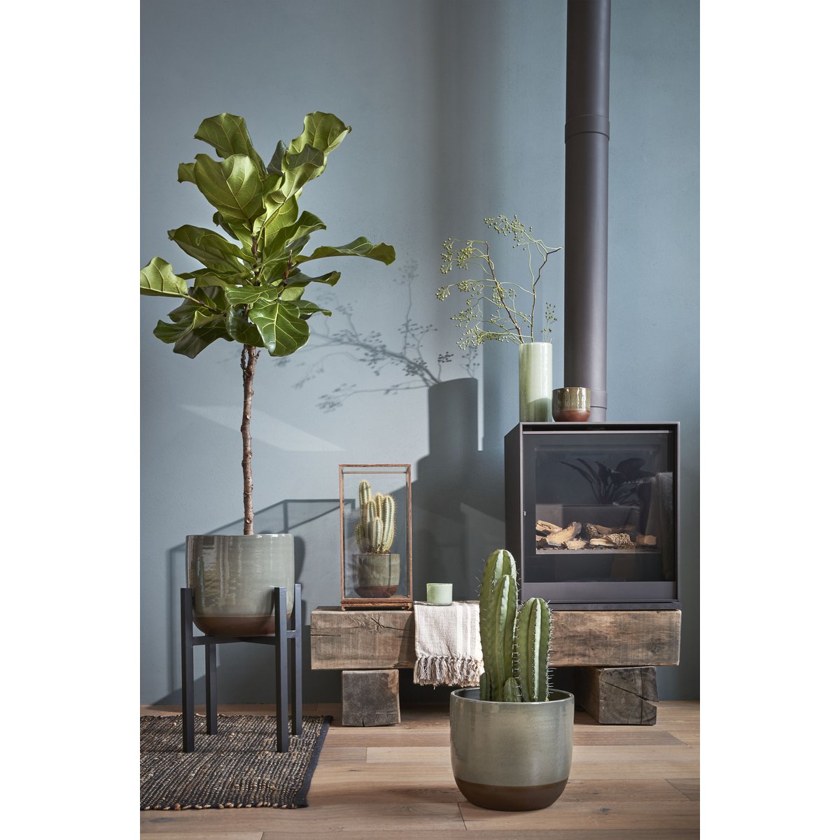 Plantenstandaard Ascot Zwart