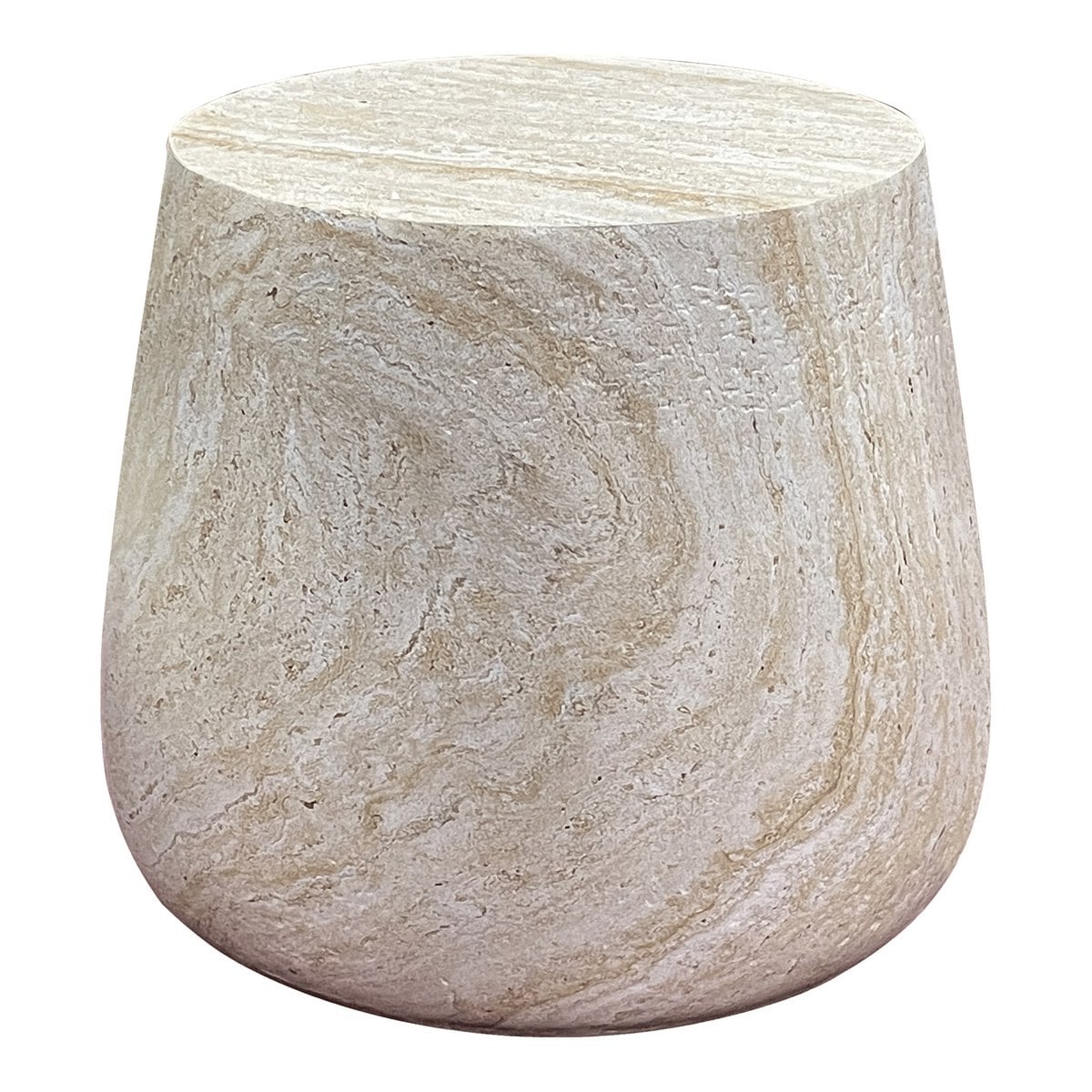 Bonn -bijzettafel - Natural, Fiberclay, Ø47.5x41 cm