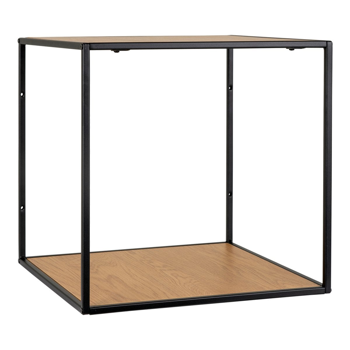 Vita Wandplank - eikenlook, zwart, 36x36x36cm