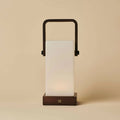 Harper Donkerbruine Houten Lamp | Draagbaar, oplaadbaar en veelzijdig