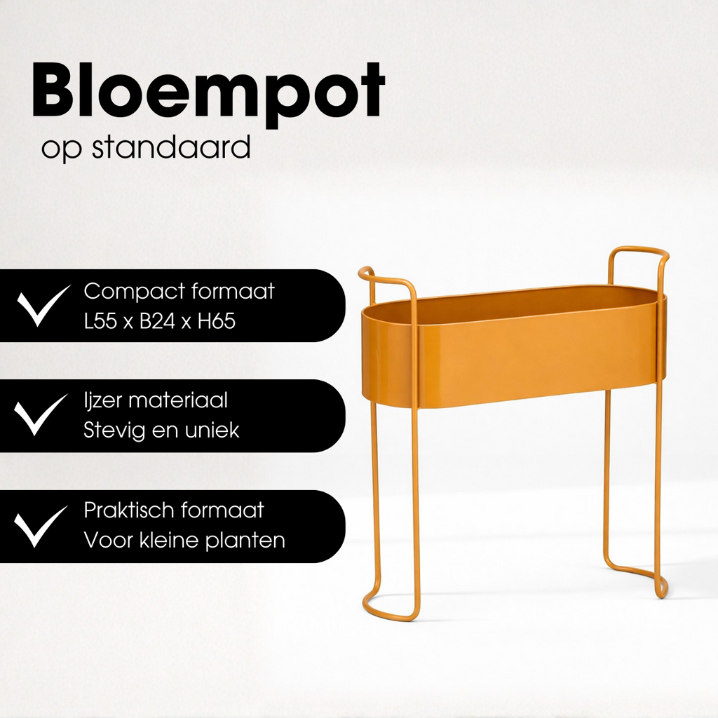 Bloempot binnen Moritz Bruin