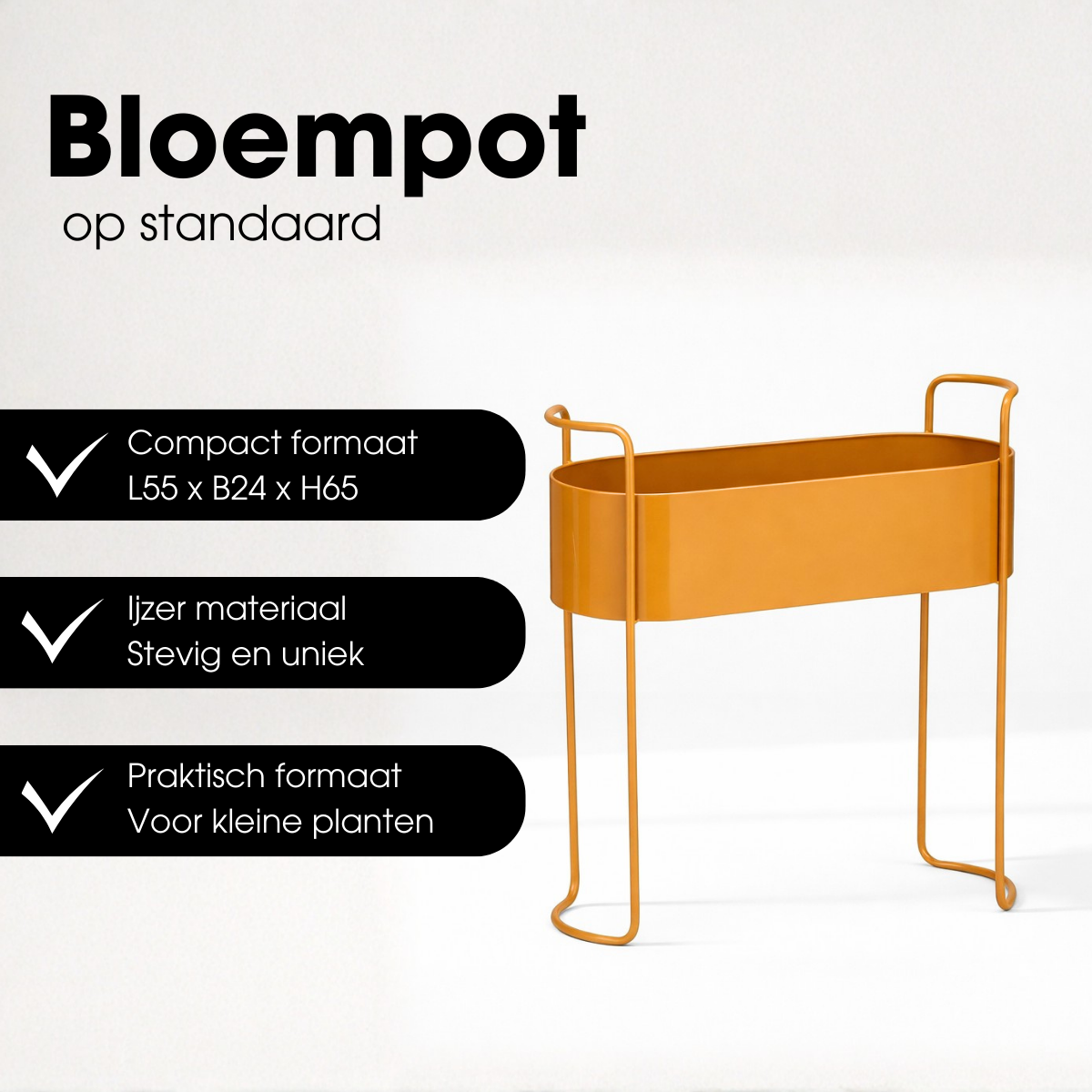 Bloempot binnen Moritz Bruin