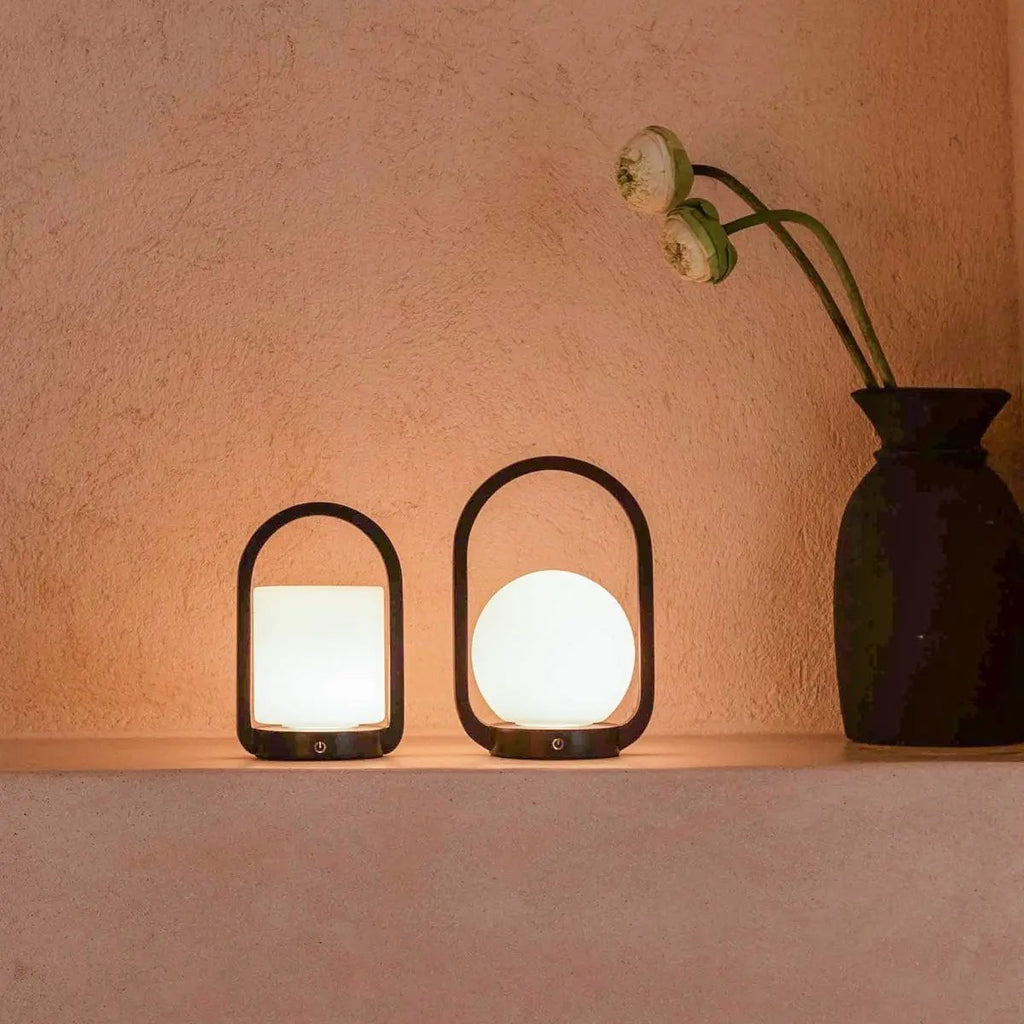 Skye kastanjebruine houten draadloze lamp | Oplaadbaar, dimbaar en 3 lichtmodi