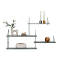 Harlem Plank - Groen, Staal/Paulownia, 99x17,5x62 cm