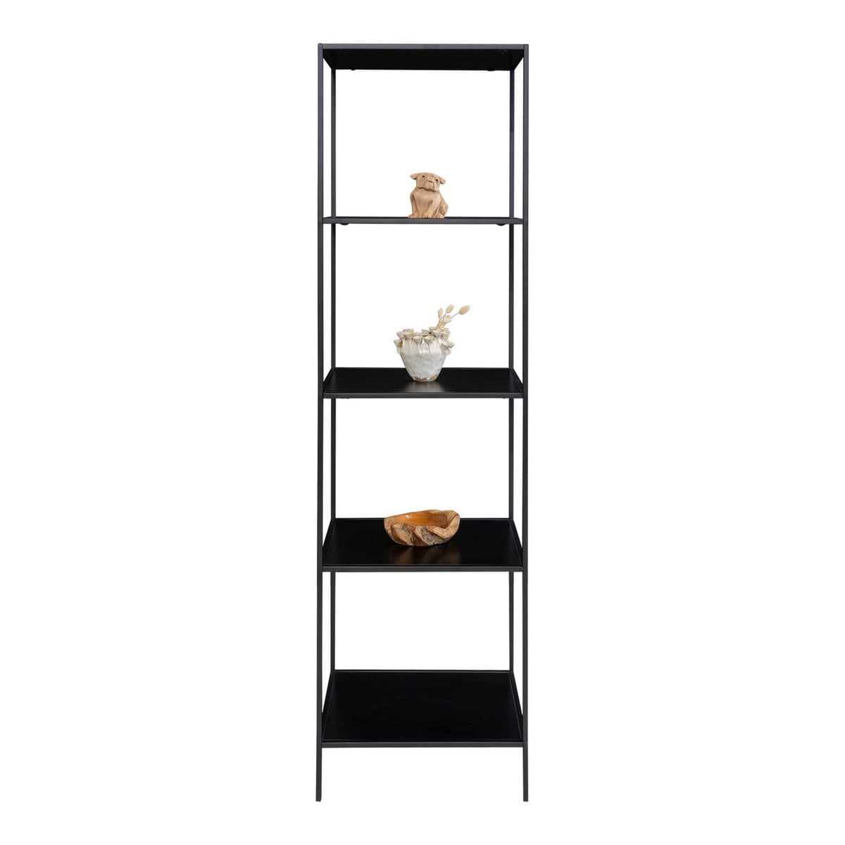 Vita Plank - zwart, staal, 51x36x170cm