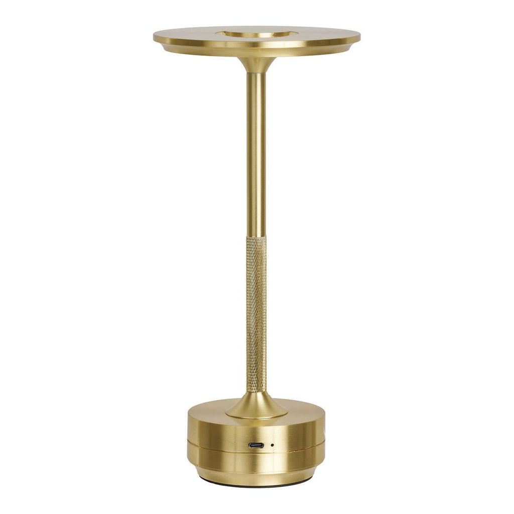 Lyneham LED-tafellamp - Messing, aluminium, 28,5 cm
