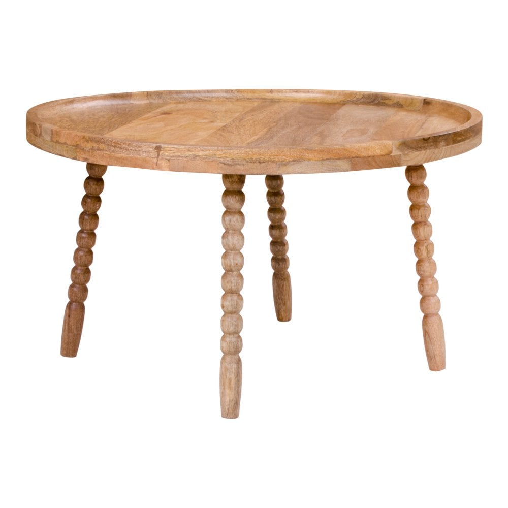 Jammu Salontafel - Mangohout, Naturel - Ø60x35 cm