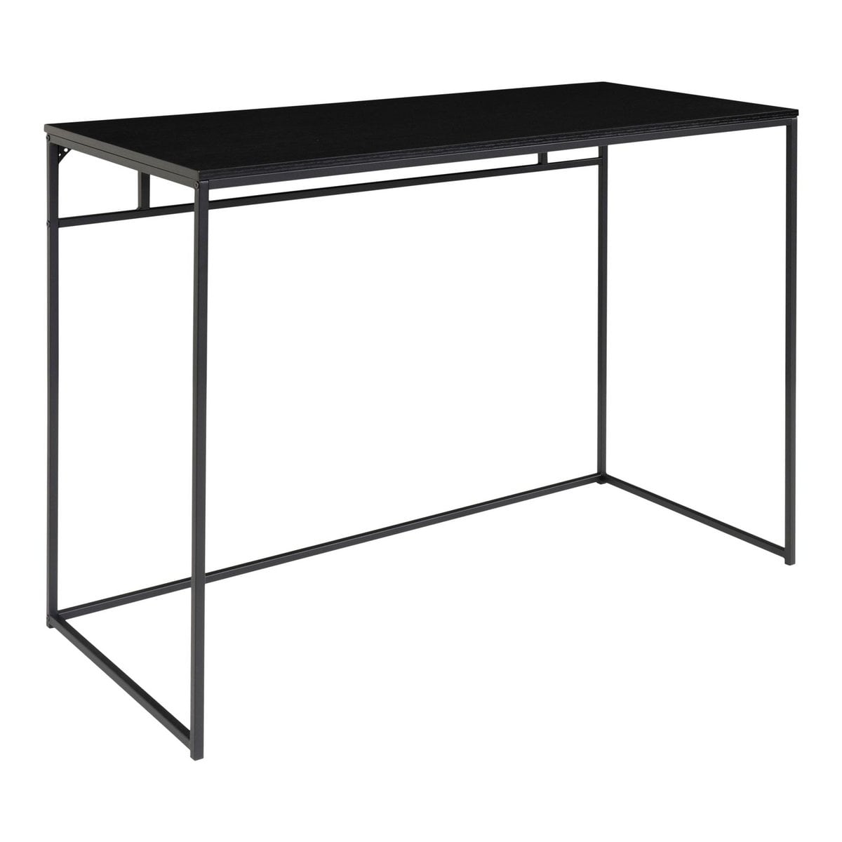 Vita Bureau - zwart, staal, 100x45x75cm