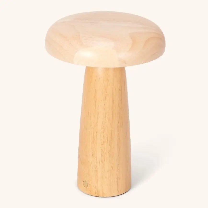 Lennart Lichtbruine Houten Tafellamp | Oplaadbaar, draadloos en dimbaar