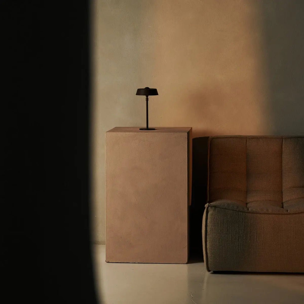 Luca Mokka Bruin USB Oplaadbare Lamp | Minimalistisch, speels & dimbaar