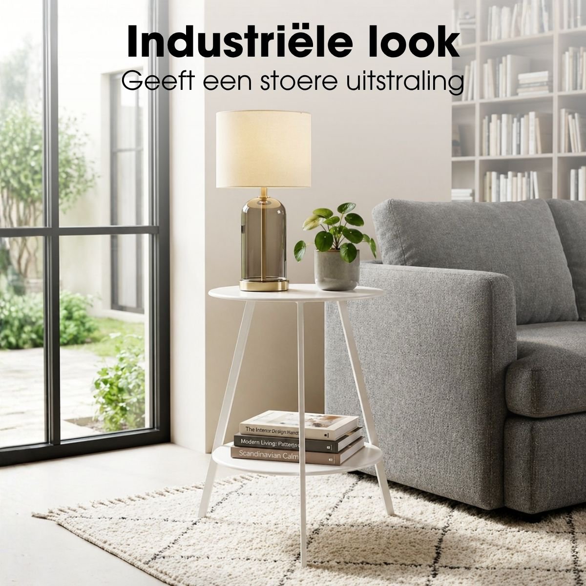 Bijzettafel buiten Seatle Wit