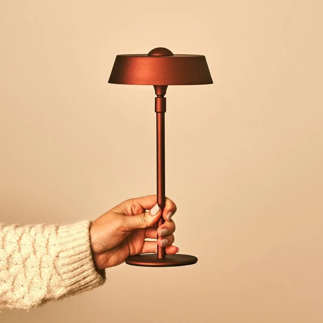 Luca Bronzen USB Oplaadbare Lamp | Minimalistisch, speels & dimbaar