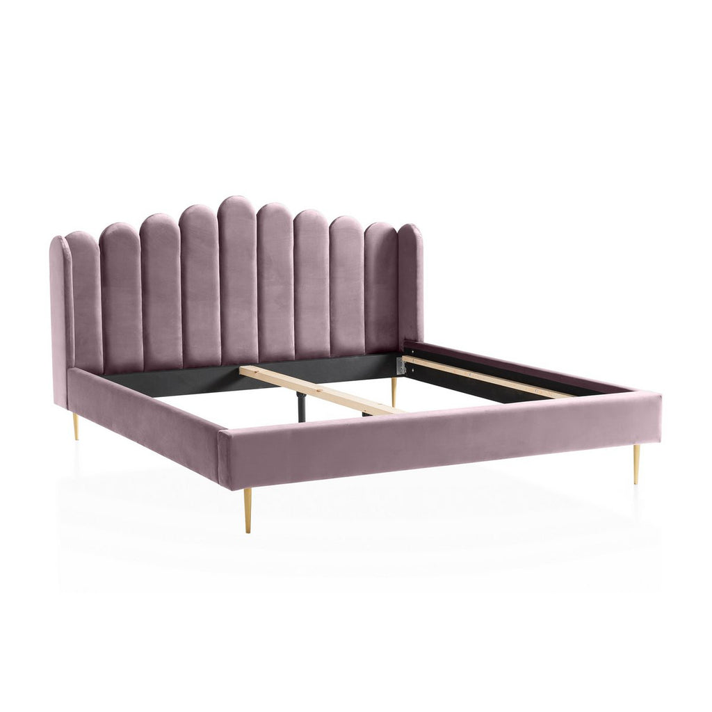Fluwelen schelpenbed 140x200 cm