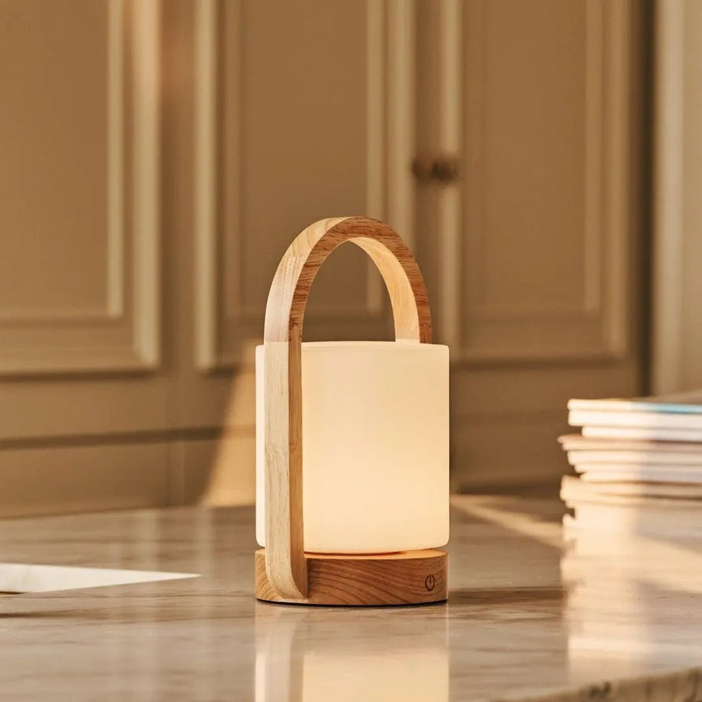 George Lichtbruine Houten Oplaadbare Lamp | Modern, veelzijdig en 3 lichtmodi