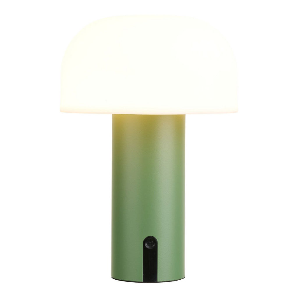 Soham LED Lamp, oplaadbaar, wit/groen