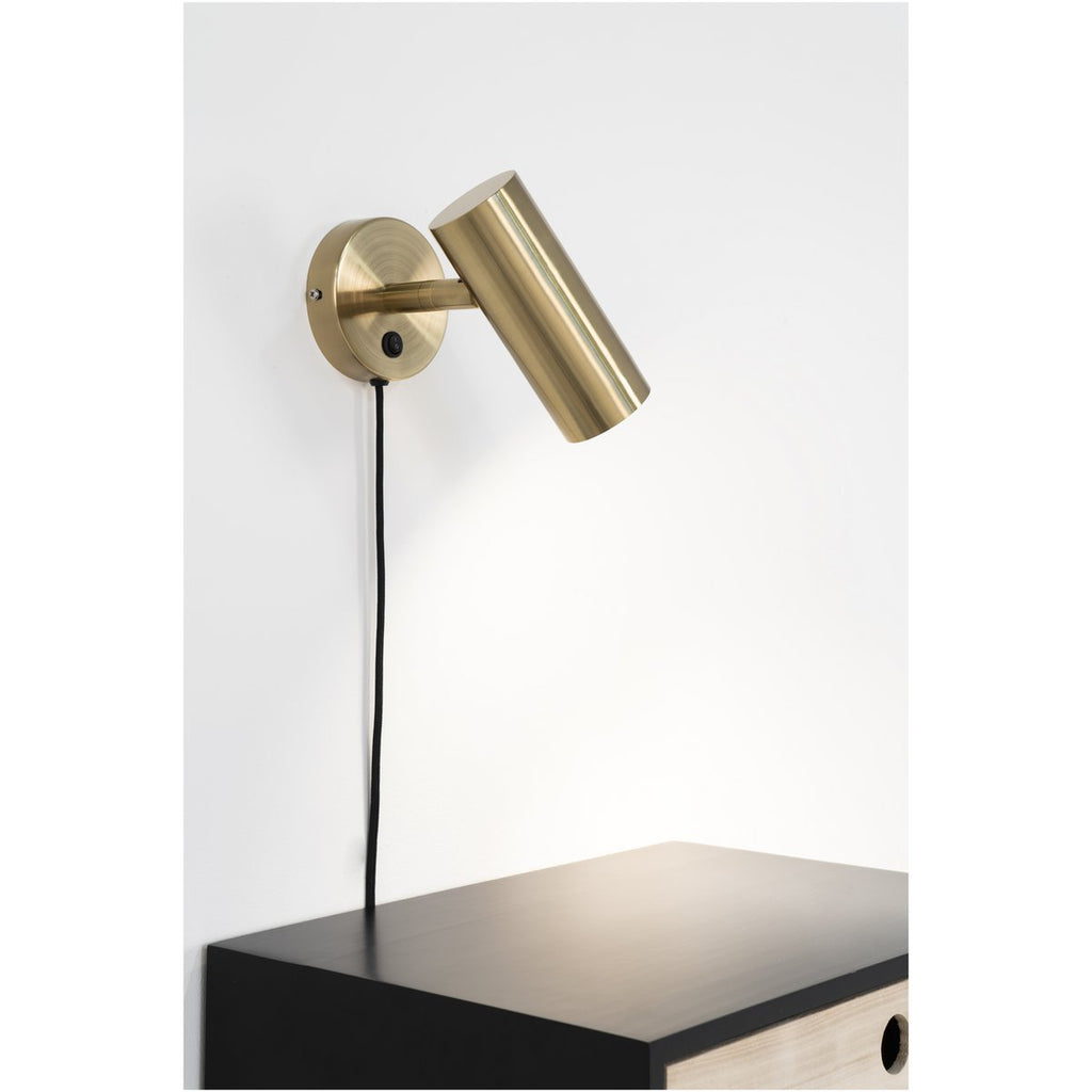 Paris Wandlamp - Messing, Staal, 15x10x22 cm