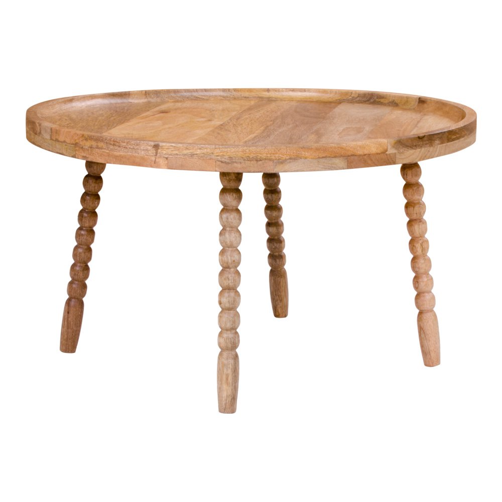 Jammu Salontafel - Mangohout, Naturel - Ø60x35 cm
