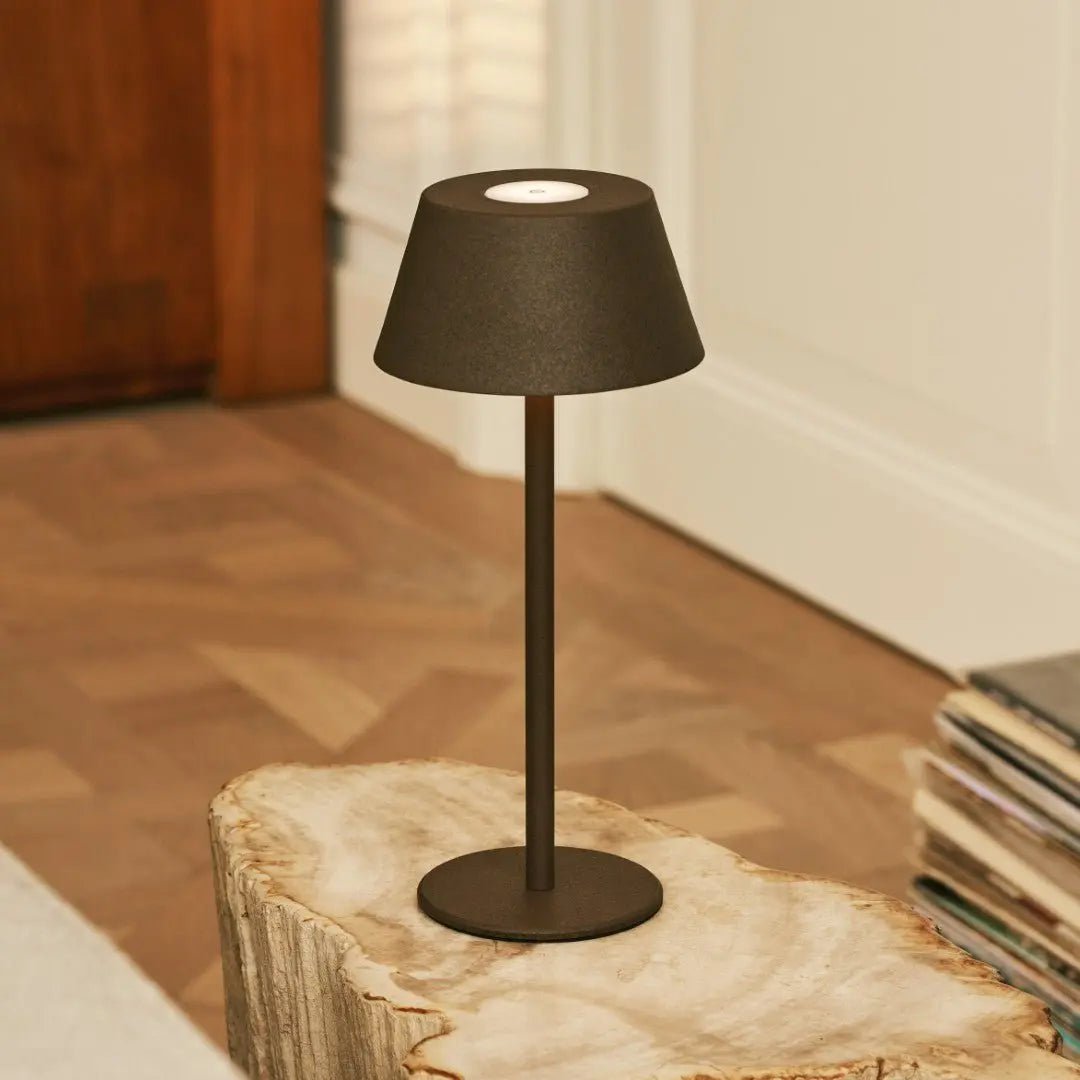 Milou Mokka Bruin Tafellamp zonder Kabel | Modern, design en 3 lichtmodi