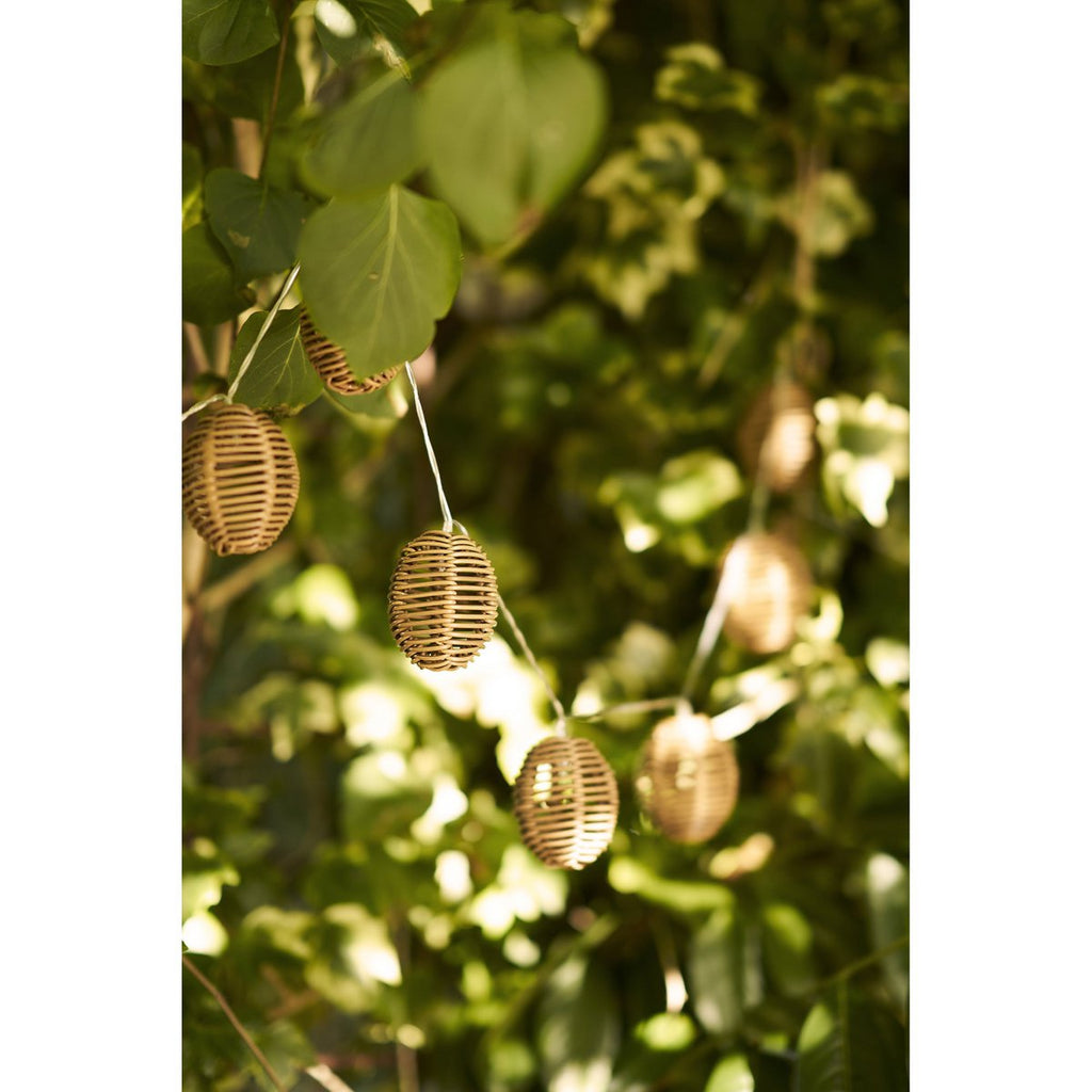 Carlisle LED Lichtslinger, polyrotan/metaal, natuur/zwart