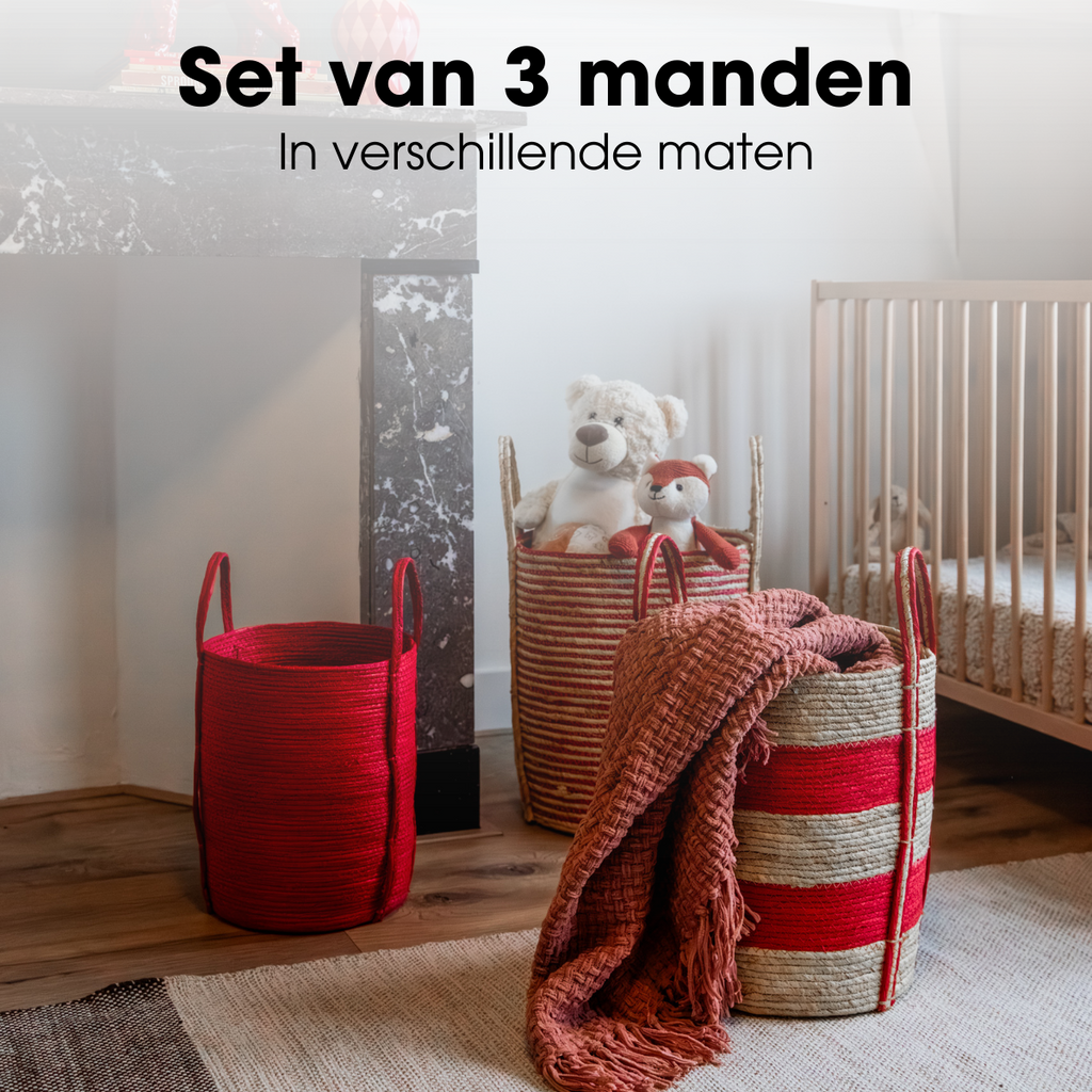 Plantenmandset Rood