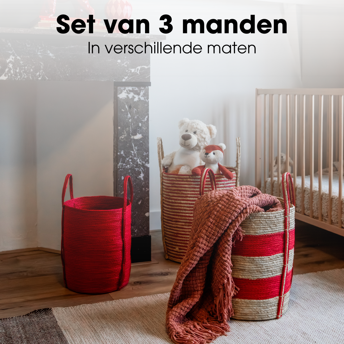 Plantenmandset Rood